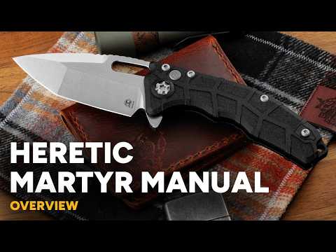 Heretic Martyr - Manual MagnaCut Button Lock Flipper Overview