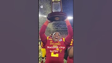Iowa State National Champions in Football🏆🏈 #shorts #viral