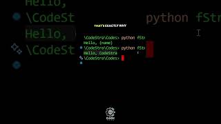 f String in Python | Dark Code