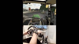John Deere 6195M double Wielton trailer Steering Wheel Thrustmaster Farmstick #dkgc #fs25 #farming