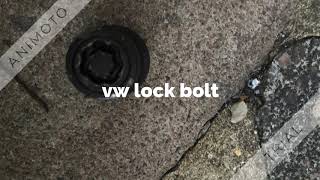 ALFA ROMEO LOCKING WHEEL BOLT REMOVAL