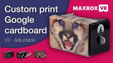 Custom print Google VR cardboard - Adjustable lenses | Maxbox VR