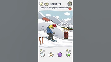 brain out 2 tingkat 192 : sangat iri! aku juga ingin bermain ski! #brainout2 #brainout #shorts