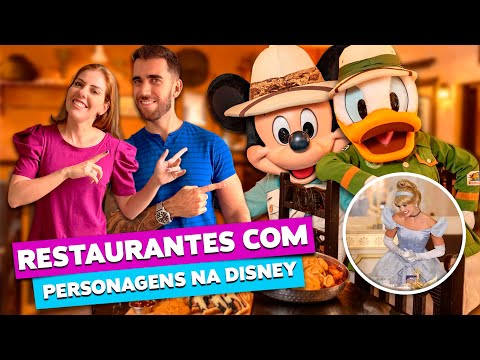 Restaurantes com personagens na Disney