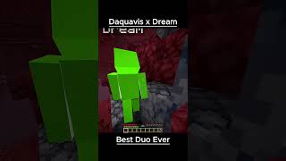 Daquavis &amp; Dream duo | Minecraft shorts #minecraft #shorts