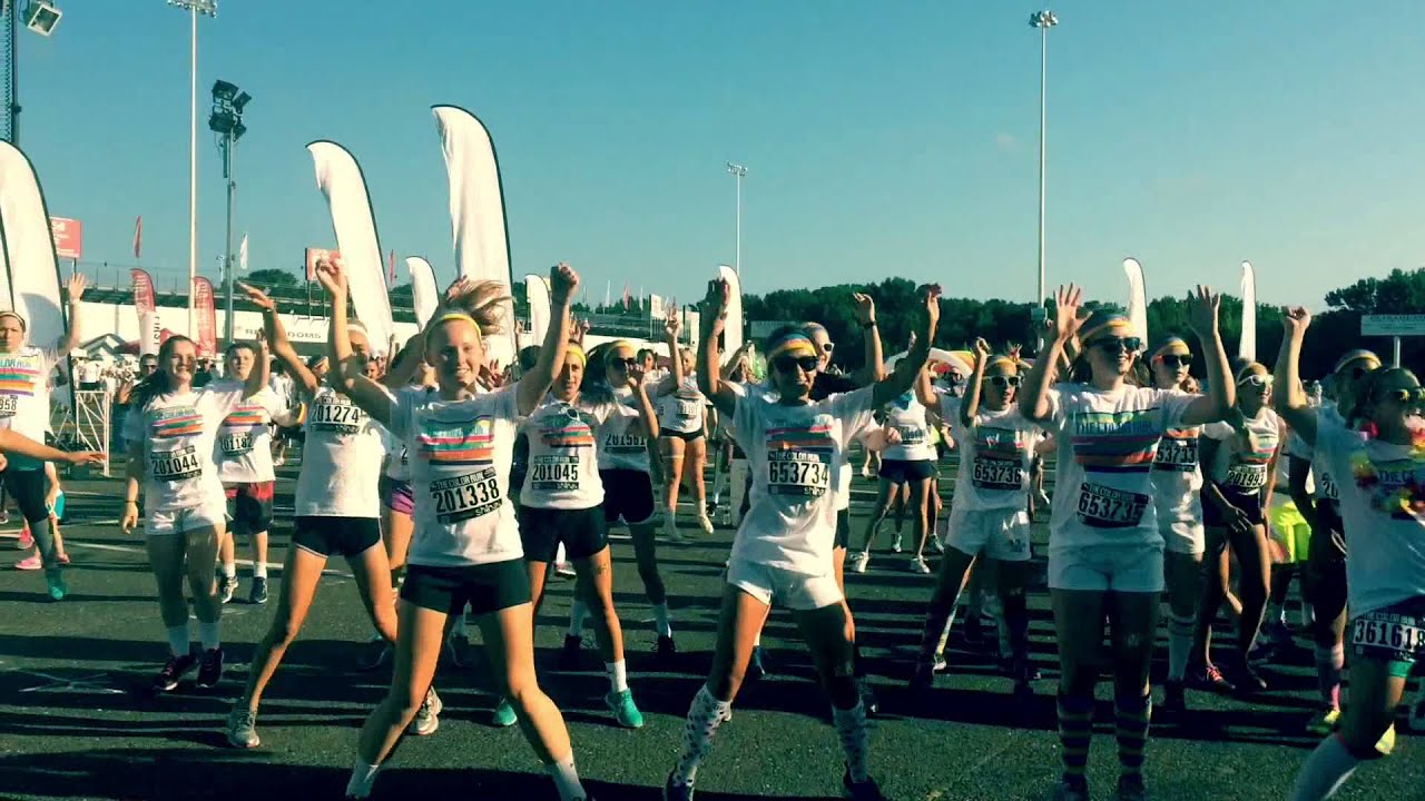 Color Run Warm up with Illysa and NJ Dance Fitness Crew YouTube