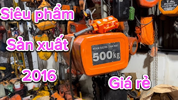 Pa lăng điện xích 500kg hitachi - bãi Nhật . Date mới 2016 | THIẾT BỊ PHƯỚC SƠN