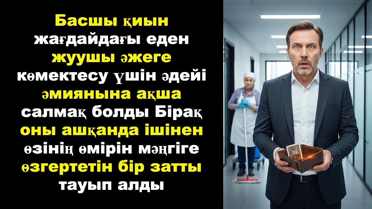 Басшы қиын жағдайдағы еден жуушы әжеге көмектесу үшін әдейі әмиянына ақша салмақ болды Бірақ оны