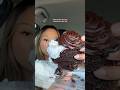 CHOCOLATE FUDGE CAKE🍫 #mukbang #shorts