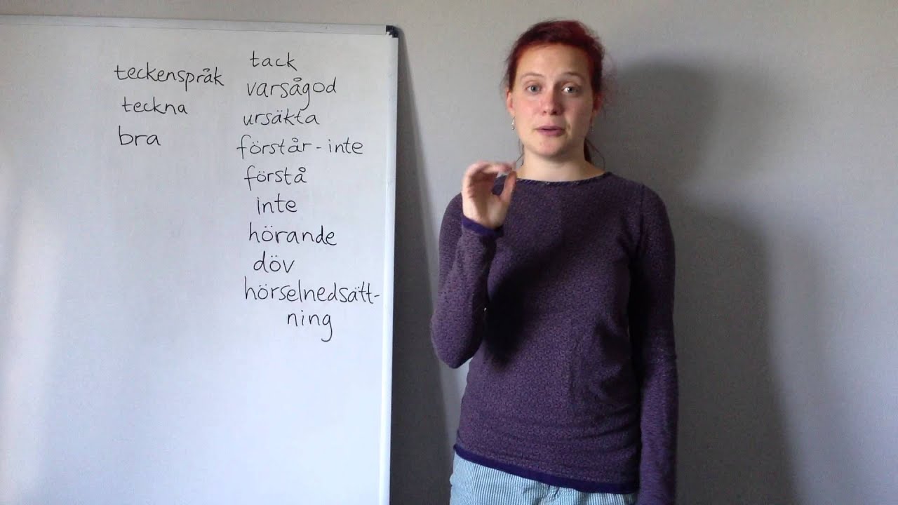 Teckenspråkskurs, nybörjare. Del 2.