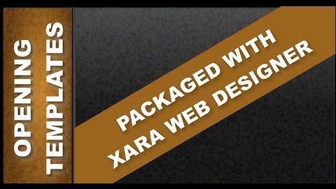 Xara Web Designer 7 Premium - Open Existing Website Templates and changing color schemes Lesson 39