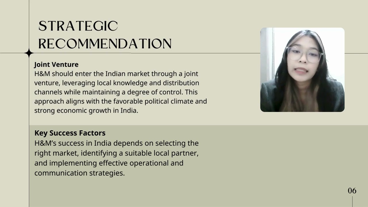 H&M's Market Entry Strategy in India