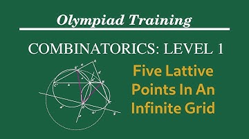 Mathematics Olympiad | Combinatorics | Five Lattice Points in an Infinite Grid