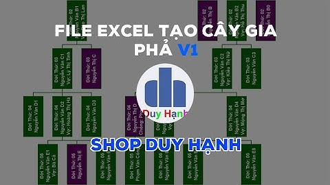 File Excel tạo cây gia phả nhiều thế hệ Zalo 0977163965