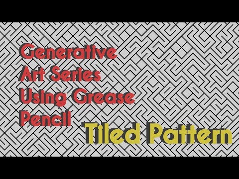 Generative Art Series in Blender, Grease Pencil and Python | E02 Tiled Pattern