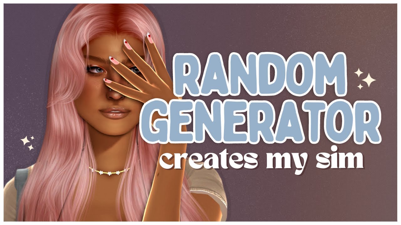 Random generator creates my sim! // the sims 4 create a sim challenge ...