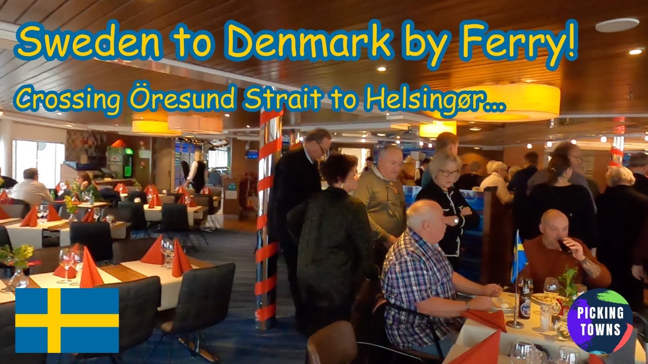 Ep. 24 - Crossing Öresund Strait to Helsingør, Denmark by Ferry | Helsingborg, Sweden