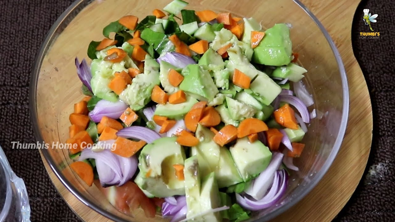 Healthy Weight Loss Salad Recipe|Avacado Cucumber Salad - YouTube