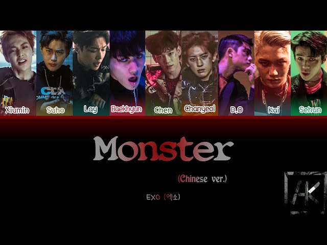 EXO (엑소) _ 'Monster' (Color-Coded Lyrics Han/Rom/Eng) class=