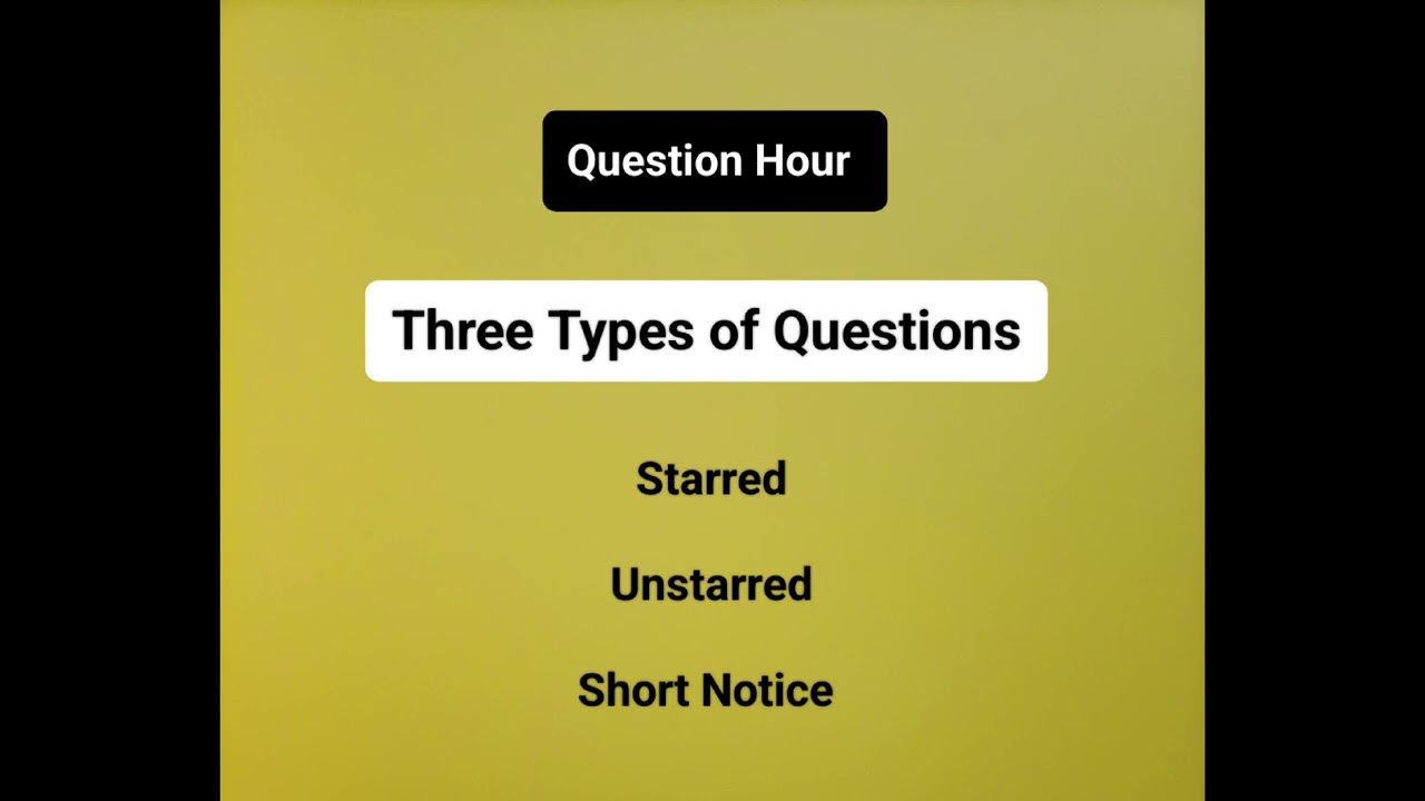 Question Hour and Zero Hour of Parliament Explanation in Tamil / Indian Polity 