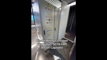 Bitcoin mining container Paraguay #bitcoin #bitcoinmining #minebitcoin #paraguay #bitcoinminers #ant