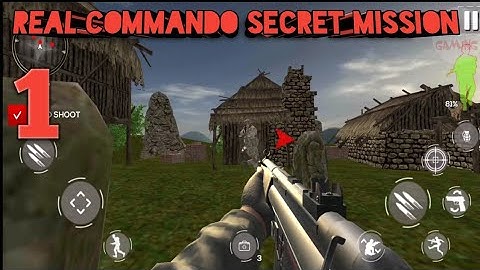 Real Commando Secret Mission - Free Shooting Games. Android Gameplay Walkthrough. Part 1.