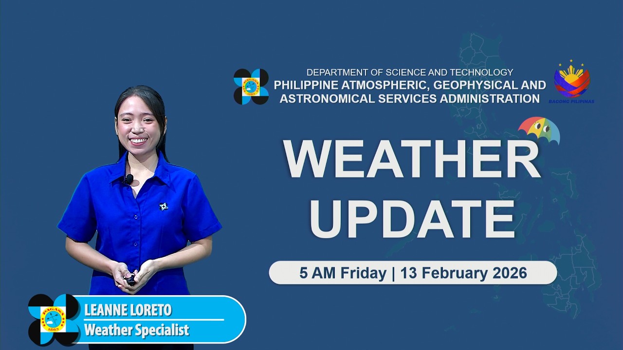 Public Weather Forecast issued at 5 AM | February 13, 2026 - Friday