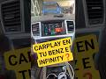 Carplay para 2 camionetas de alta gama Mercedes Benz e Infinity#carplay #androidauto #bmw #mercedes