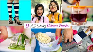 9 LIFE Saving WINTER HACKS You MUST TRY | #BeautyHacks #Fun #Anaysa