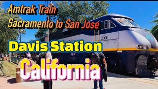 🇺🇸Travelling from Woodland to Davis Amtrak Terminal Station |Sacramento California trip Aug. 2022