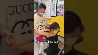 Her Back Crack Was So Loud Everyone Heard It 😱 #shorts