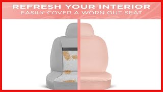 Great product -  Carbella Soft Pink Sheepskin Car Seat Covers for Women, 2 Pack Faux Fur Front Seat screenshot 4