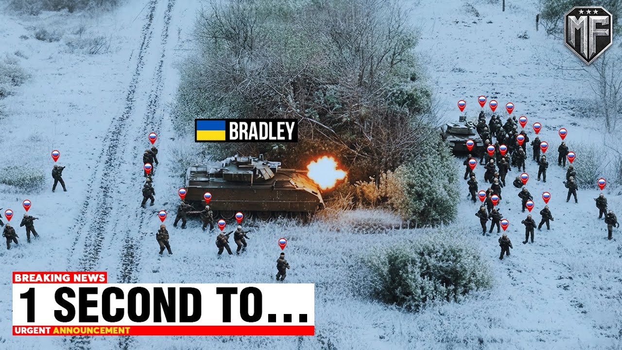 Ukrainian Bradley Surrounded By Large Russian Brigade - Then THIS Happened...