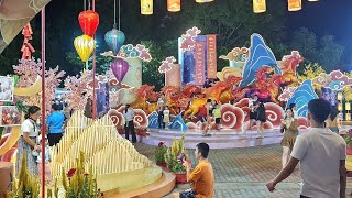 Điểm check-in Tết Bính Ngọ 2026 Aeon mall Tân Phú đẹp lộng lẫy.