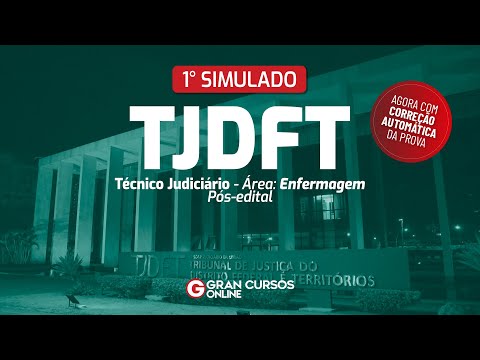 Correção do 1° Simulado TJDFT: Técnico Judiciário - Área: Enfermagem