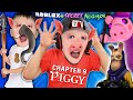 ROBLOX PIGGY: The DOUBLE ESCAPE of Elephant Pig + Secret Hello Neighbor (FGTeeV Ch 9 Gameplay/Skit)