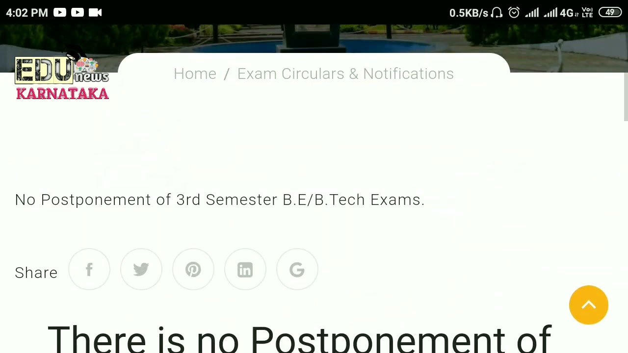 VTU UPDATES TODAY 2021 | BE, BTech 3rd Semester Exam 2021 | EDUnews Karnataka