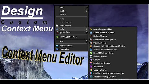 how to Add new Options in Context menu - windows 10 | Design Your Own Context Menu