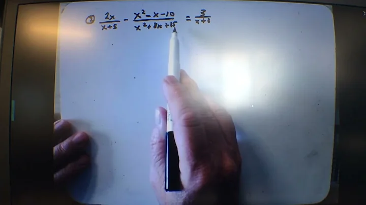 Algebra II 7.6 Rational Equations