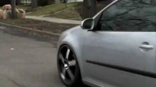 Scion tC & Volkswagen MKV bagged on Air Lift air suspension.