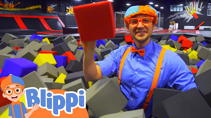 Blippi Visits an Indoor Trampoline Park! | Learn Colors For Kids | Educational Videos For Toddlers