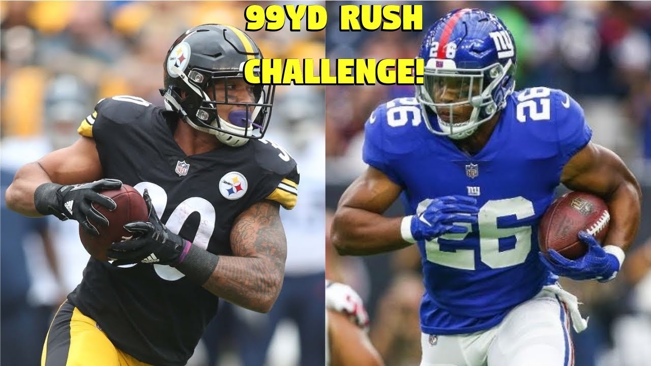 James Conner Rushing JAMES CONNER VS SAQUON BARKLEY!! WHO CAN GET A 99YD RUSHING TOUCHDOWN ...