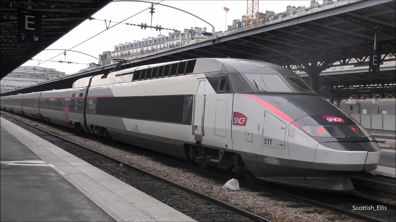 (4K) Trains at Paris Gare De L'est 20/2/18