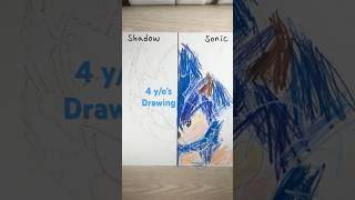 Drawing battle with 4 y/o!  Sonic vs Shadow⚡️⚡️