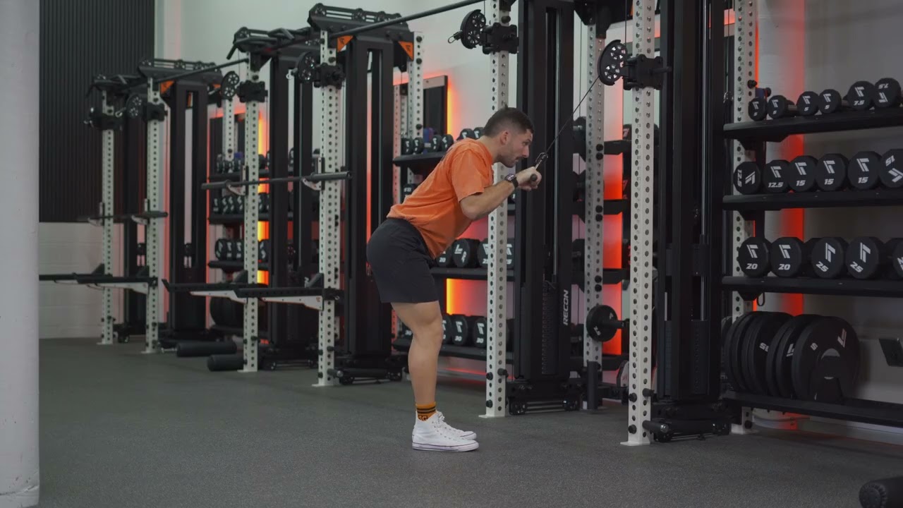 Straight Bar Cable Tricep Pushdown