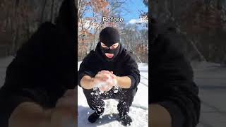 ice boll make by boy ...