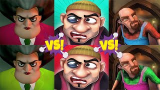 Scary Teacher 3D VS Scary Stranger 3D - Miss T VS Mr. Grumpy - Android & iOS Games - Z&K Games screenshot 1