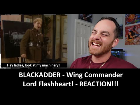 American Reacts to BLACKADDER - Wing Commander Lord Flashheart Briefing REACTION