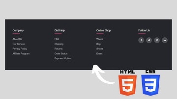 Responsive Footer for websites using HTML5 & CSS3 || @MR_CODEY