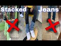 How to make stacked jeans with no sewing machine